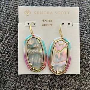 Brand New in Box Kendra Scott Elle Threaded Drop Earrings
